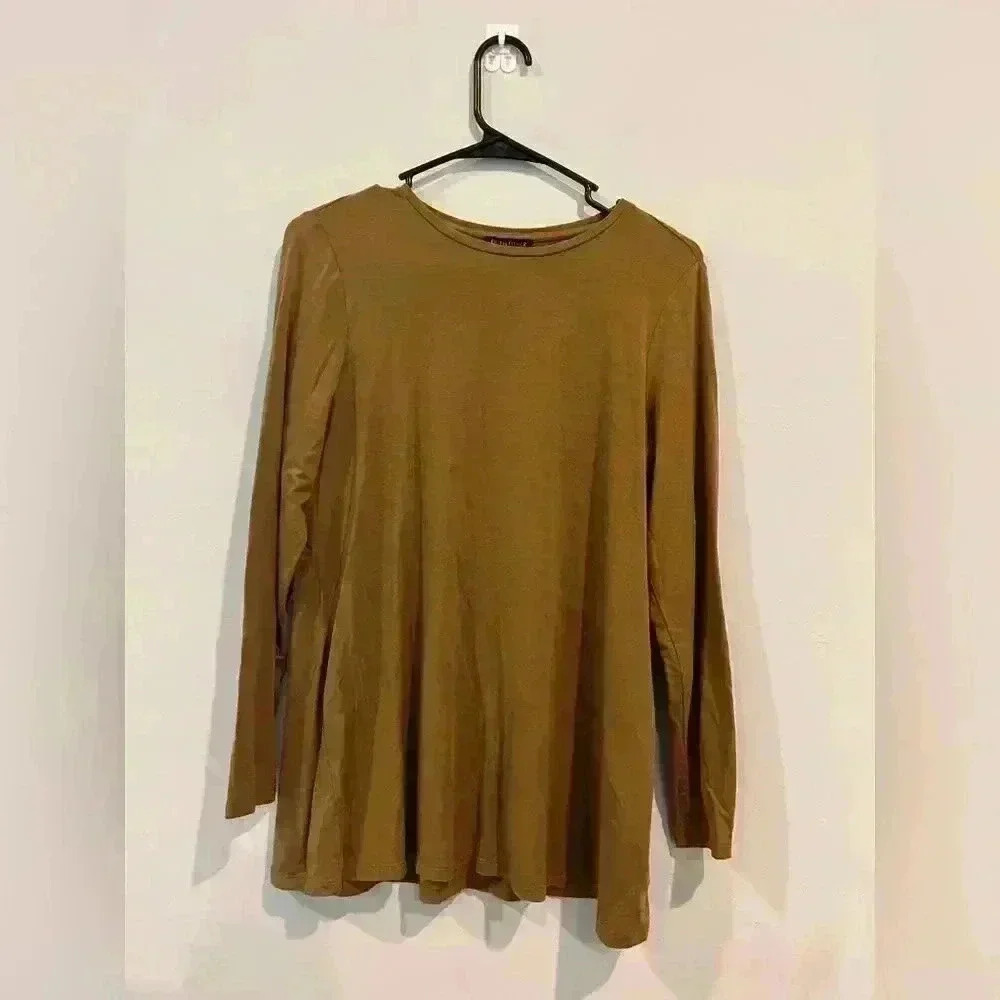 Eileen Fisher Pullover Sweater Greenish Size PS Tencel Long sleeve